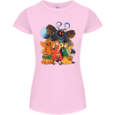Mothman With Fairies Womens Petite Cut T-Shirt Light Pink