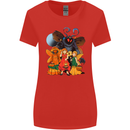 Mothman With Fairies Womens Wider Cut T-Shirt Red