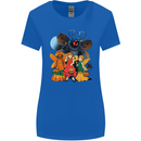 Mothman With Fairies Womens Wider Cut T-Shirt Royal Blue