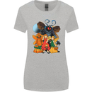 Mothman With Fairies Womens Wider Cut T-Shirt Sports Grey