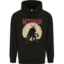Mothman With Moon Background Childrens Kids Hoodie Black