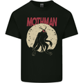 Mothman With Moon Background Kids T-Shirt Childrens Black