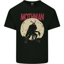 Mothman With Moon Background Mens Cotton T-Shirt Tee Top Black