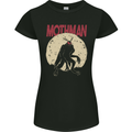 Mothman With Moon Background Womens Petite Cut T-Shirt Black
