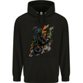 Motocross Art Dirt Bike MotoX Childrens Kids Hoodie Black