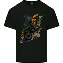 Motocross Art Dirt Bike MotoX Mens Cotton T-Shirt Tee Top Black
