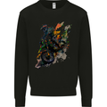 Motocross Art Dirt Bike MotoX Mens Sweatshirt Jumper Black