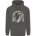 Motocross Christmas Santa MotoX Biker Motorcycle Childrens Kids Hoodie Storm Grey