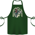 Motocross Christmas Santa MotoX Biker Motorcycle Cotton Apron 100% Organic Forest Green