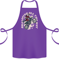 Motocross Christmas Santa MotoX Biker Motorcycle Cotton Apron 100% Organic Purple