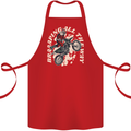 Motocross Christmas Santa MotoX Biker Motorcycle Cotton Apron 100% Organic Red