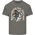 Motocross Christmas Santa MotoX Biker Motorcycle Kids T-Shirt Childrens Charcoal