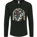 Motocross Christmas Santa MotoX Biker Motorcycle Mens Long Sleeve T-Shirt Black