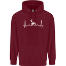 Motocross ECG Dirt Bike MotoX Mens 80% Cotton Hoodie Maroon