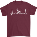 Motocross ECG Dirt Bike MotoX Mens T-Shirt 100% Cotton Maroon