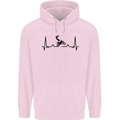 Motocross ECG MotoX Dirt Bike Mens 80% Cotton Hoodie Light Pink