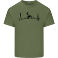Motocross ECG MotoX Dirt Bike Mens Cotton T-Shirt Tee Top Military Green