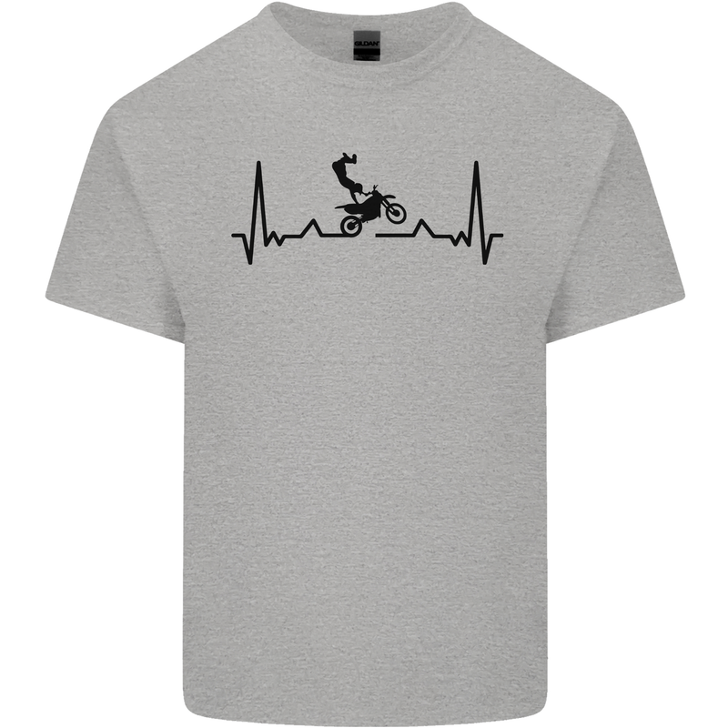 Motocross ECG MotoX Dirt Bike Mens Cotton T-Shirt Tee Top Sports Grey