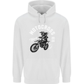 Motocross Girl Motocross MotoX Dirt Bike Female Childrens Kids Hoodie White