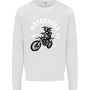 Motocross Girl Motocross MotoX Dirt Bike Female Kids Sweatshirt Jumper White