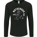 Motocross Girl Motocross MotoX Dirt Bike Female Mens Long Sleeve T-Shirt Black