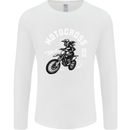 Motocross Girl Motocross MotoX Dirt Bike Female Mens Long Sleeve T-Shirt White