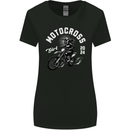 Motocross Girl Motocross MotoX Dirt Bike Female Womens Wider Cut T-Shirt Black