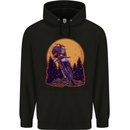 Motocross Santa Claus Christmas MotoX Dirt Bike Mens 80% Cotton Hoodie Black