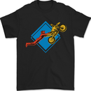 Motocross Stunt Dirt Bike MotoX Mens T-Shirt 100% Cotton Black