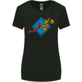 Motocross Stunt Dirt Bike MotoX Womens Wider Cut T-Shirt Black
