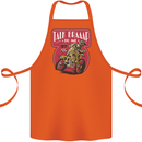 Motocross Talk Braaap MotoX Dirt Bike Motorcycle Cotton Apron 100% Organic Orange