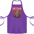 Motocross Talk Braaap MotoX Dirt Bike Motorcycle Cotton Apron 100% Organic Purple