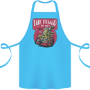 Motocross Talk Braaap MotoX Dirt Bike Motorcycle Cotton Apron 100% Organic Turquoise
