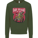 Motocross Talk Braaap MotoX Dirt Bike Motorcycle Kids Sweatshirt Jumper Forest Green