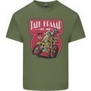 Motocross Talk Braaap MotoX Dirt Bike Motorcycle Mens Cotton T-Shirt Tee Top Military Green