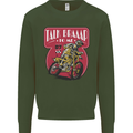 Motocross Talk Braaap MotoX Dirt Bike Motorcycle Mens Sweatshirt Jumper Forest Green