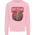 Motocross Talk Braaap MotoX Dirt Bike Motorcycle Mens Sweatshirt Jumper Light Pink
