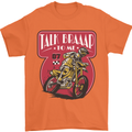 Motocross Talk Braaap MotoX Dirt Bike Motorcycle Mens T-Shirt 100% Cotton Orange