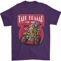 Motocross Talk Braaap MotoX Dirt Bike Motorcycle Mens T-Shirt 100% Cotton Purple