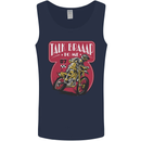 Motocross Talk Braaap MotoX Dirt Bike Motorcycle Mens Vest Tank Top Navy Blue