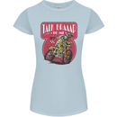 Motocross Talk Braaap MotoX Dirt Bike Motorcycle Womens Petite Cut T-Shirt Light Blue