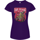 Motocross Talk Braaap MotoX Dirt Bike Motorcycle Womens Petite Cut T-Shirt Purple