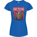 Motocross Talk Braaap MotoX Dirt Bike Motorcycle Womens Petite Cut T-Shirt Royal Blue