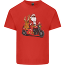 Motorbike & Sidecar Christmas Santa Xmas Biker Mens Cotton T-Shirt Tee Top Red