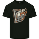 Motorcycle Engine Skull Biker Motorbike Mens Cotton T-Shirt Tee Top Black