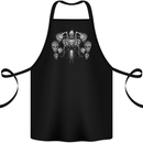 Motorcycle Skulls & Rider Motorbike Biker Cotton Apron 100% Organic Black