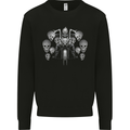 Motorcycle Skulls & Rider Motorbike Biker Mens Sweatshirt Jumper Black