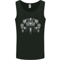 Motorcycle Skulls & Rider Motorbike Biker Mens Vest Tank Top Black
