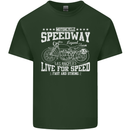Motorcycle Speedway Motorcycle Biker Motorbike Mens Cotton T-Shirt Tee Top Forest Green