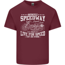 Motorcycle Speedway Motorcycle Biker Motorbike Mens Cotton T-Shirt Tee Top Maroon